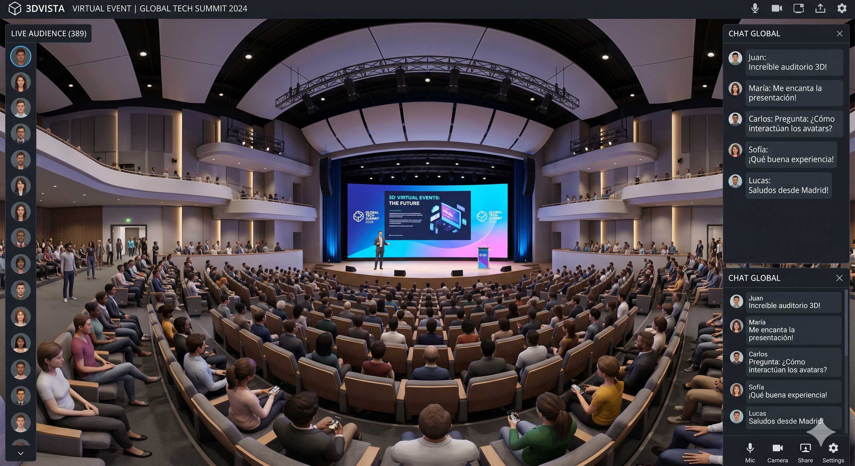 Evento virtual 3D